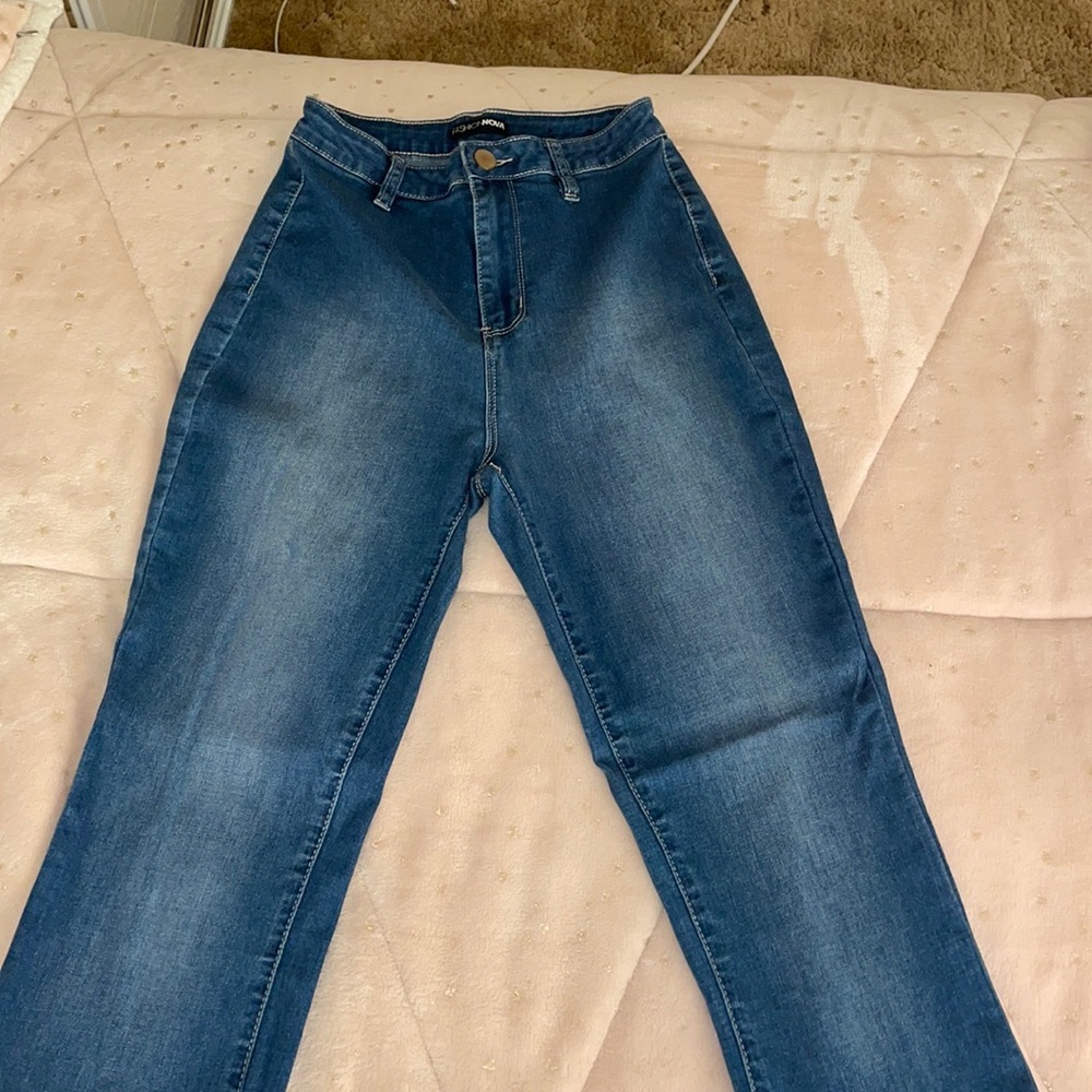 Fashion Nova high rise flare jeans